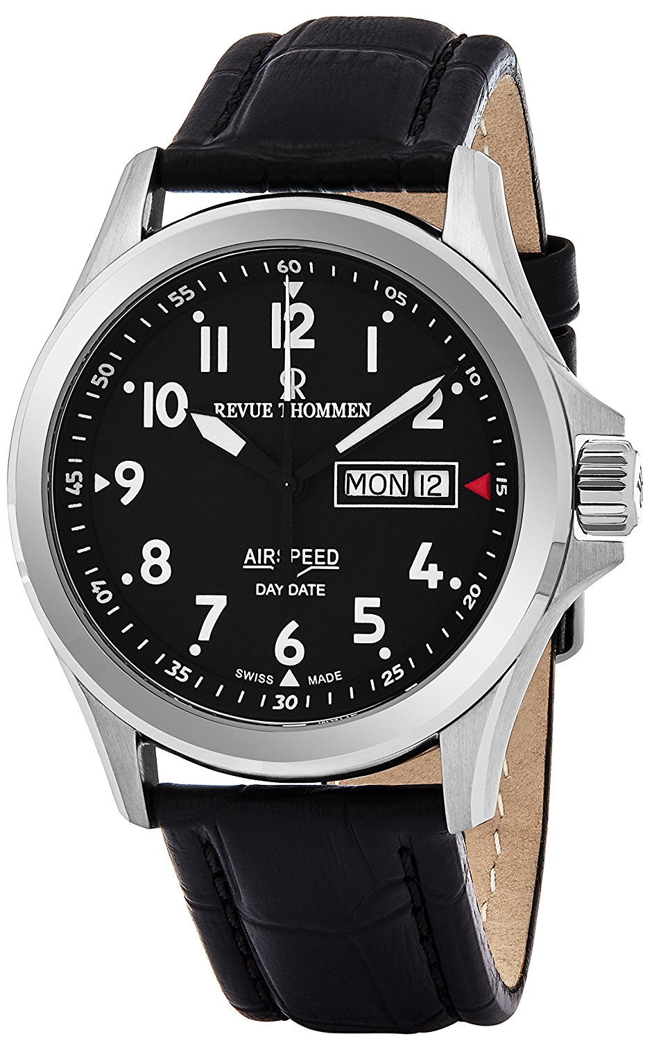 REVUE THOMMEN AIRSPEED CLASSIC DAY DATE AUTOMATIC WATCH – 16020.2537 ...
